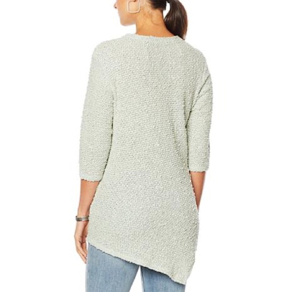 Vince Camuto Nubby Slub Knit Asymmetric-Hem Top